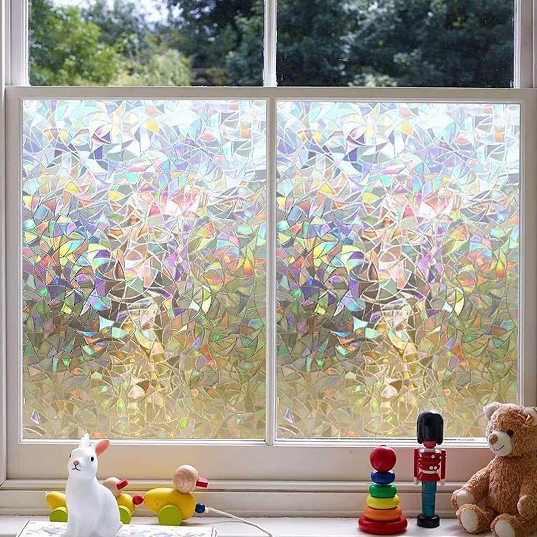 Skanto | Farbenfrohe Fensterfolie mit 3D-Regenbogen-Effekt