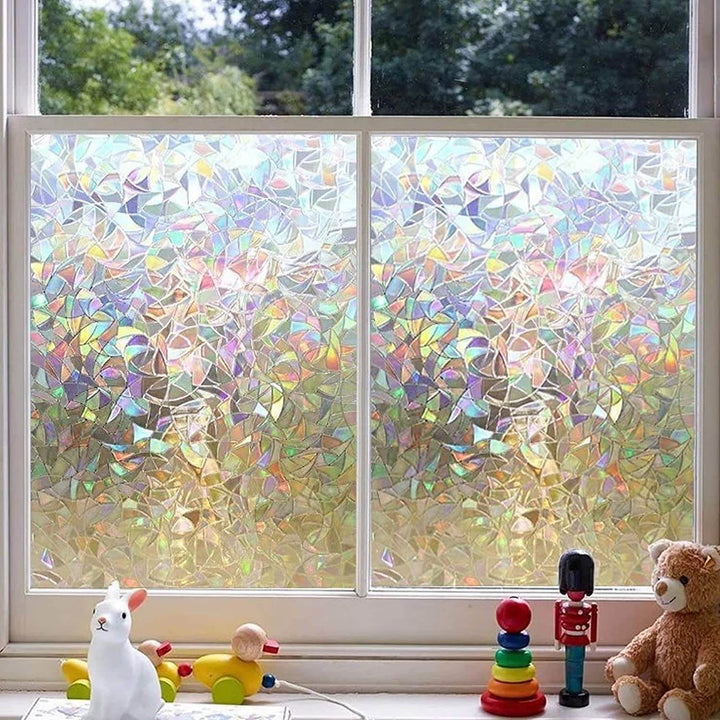 Skanto | Farbenfrohe Fensterfolie mit 3D-Regenbogen-Effekt
